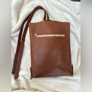 Portland Leather Brown Backpack